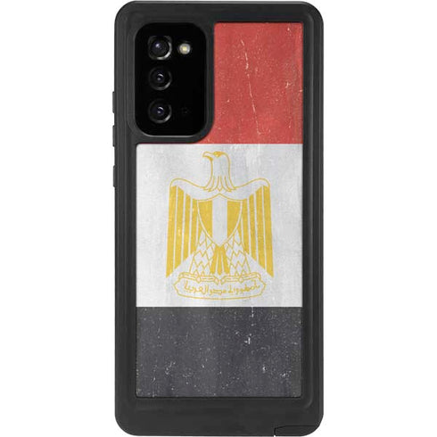 Egypt Flag Distressed Galaxy Note20 5G Waterproof Case